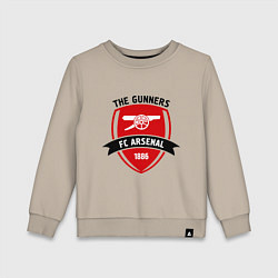 Свитшот хлопковый детский FC Arsenal: The Gunners, цвет: миндальный