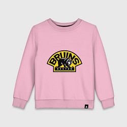 Свитшот хлопковый детский HC Boston Bruins Label, цвет: светло-розовый