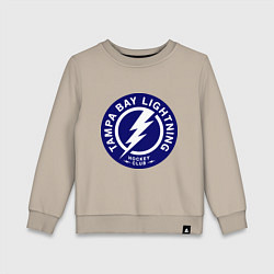 Свитшот хлопковый детский HC Tampa Bay Lightning, цвет: миндальный
