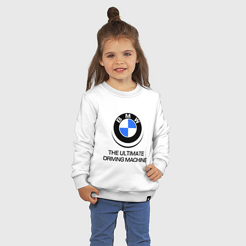 Детский свитшот BMW Driving Machine / Белый – фото 3