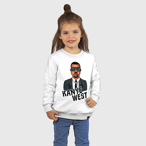 Детский свитшот Kanye West / Белый – фото 3