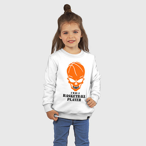 Детский свитшот Я баскетболист / Белый – фото 3