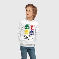 Свитшот хлопковый детский The Beatles: Colors, цвет: белый — фото 2