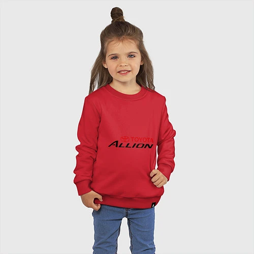 Детский свитшот Toyota Allion / Красный – фото 3