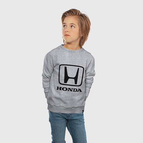 Детский свитшот Honda logo / Меланж – фото 4