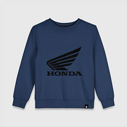 Свитшот хлопковый детский Honda Motor, цвет: тёмно-синий