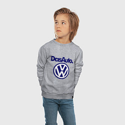 Свитшот хлопковый детский Volkswagen Das Auto, цвет: меланж — фото 2