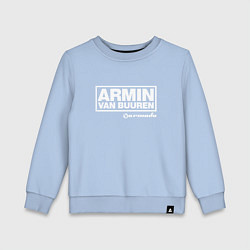 Свитшот хлопковый детский Armin van Buuren, цвет: мягкое небо