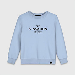 Свитшот хлопковый детский Sensation: The Legacy, цвет: мягкое небо