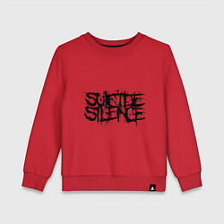Свитшот хлопковый детский Suicide Silence: Venom, цвет: красный