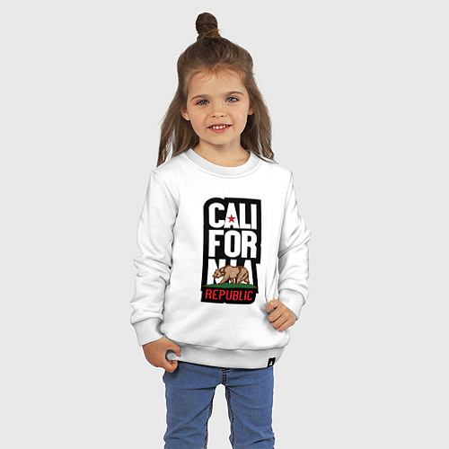 Детский свитшот CALIFORNIA REPUBLIC / Белый – фото 3