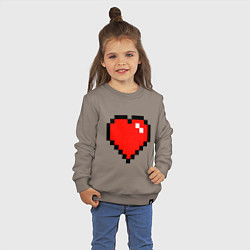 Свитшот хлопковый детский Minecraft Lover, цвет: утренний латте — фото 2