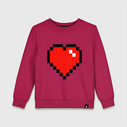 Свитшот хлопковый детский Minecraft Lover, цвет: маджента