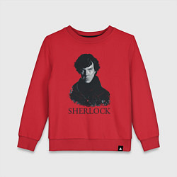 Свитшот хлопковый детский Sherlock Art, цвет: красный