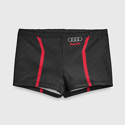 Плавки для мальчика Audi: Black Carbon, цвет: 3D-принт