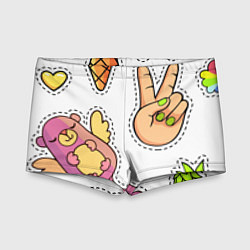 Плавки для мальчика Emoji, цвет: 3D-принт