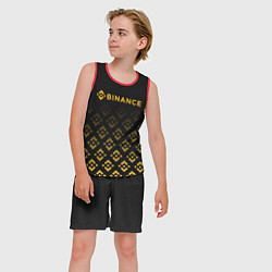 Майка-безрукавка детская BINANCE БИНАНС БИРЖА, цвет: 3D-красный — фото 2