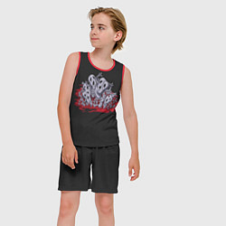 Майка-безрукавка детская Metallica Jo Jo, цвет: 3D-красный — фото 2