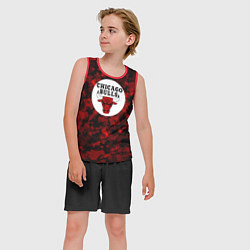Майка-безрукавка детская CHICAGO BULLS ЧИКАГО БУЛЛС NBA, цвет: 3D-красный — фото 2