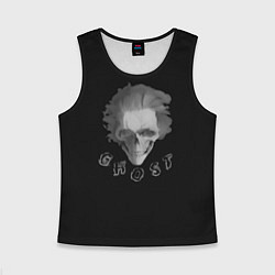 Майка-безрукавка детская Ghost skull, цвет: 3D-черный