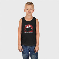 Майка детская хлопок Twin Peaks: Pie & Murder, цвет: черный — фото 2