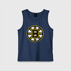 Майка детская хлопок Boston Bruins, цвет: тёмно-синий