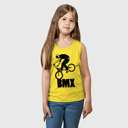 Майка детская хлопок BMX 3, цвет: желтый — фото 2