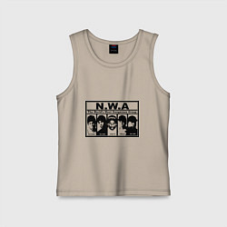 Майка детская хлопок NWA, цвет: миндальный