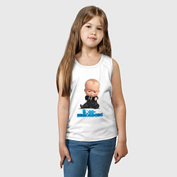 Майка детская хлопок Boss Baby, цвет: белый — фото 2