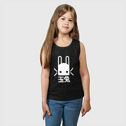 Майка детская хлопок Destiny Rabbit, цвет: черный — фото 2