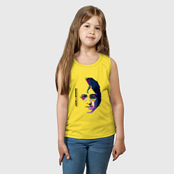 Майка детская хлопок John Lennon: Techno, цвет: желтый — фото 2