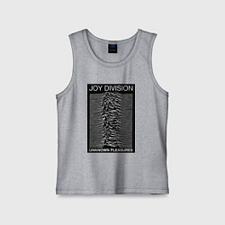 Майка детская хлопок Joy Division: Unknown Pleasures, цвет: меланж