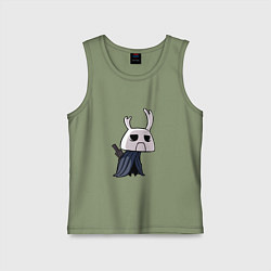 Майка детская хлопок Hollow Knight, цвет: авокадо