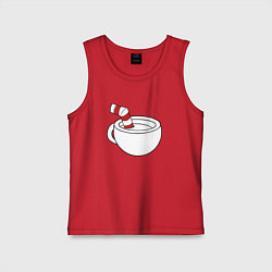 Майка детская хлопок Red Cuphead, цвет: красный