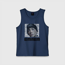Майка детская хлопок Eminem labyrinth, цвет: тёмно-синий