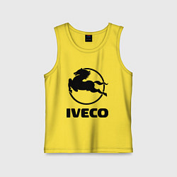 Майка детская хлопок Iveco, цвет: желтый