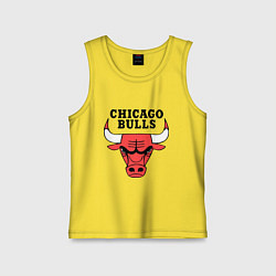 Майка детская хлопок Chicago Bulls, цвет: желтый