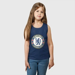Майка детская хлопок Chelsea FC, цвет: тёмно-синий — фото 2