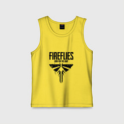 Майка детская хлопок Fireflies: Look for the Light, цвет: желтый