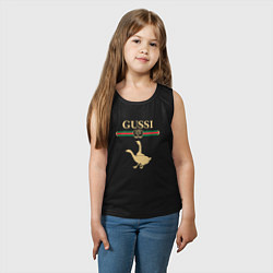 Майка детская хлопок GUSSI Fashion, цвет: черный — фото 2