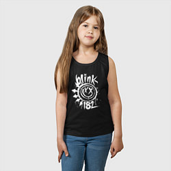 Майка детская хлопок Blink-182: Smile, цвет: черный — фото 2