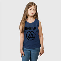Майка детская хлопок Linkin Park, цвет: тёмно-синий — фото 2