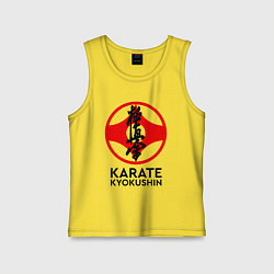 Майка детская хлопок Karate Kyokushin, цвет: желтый