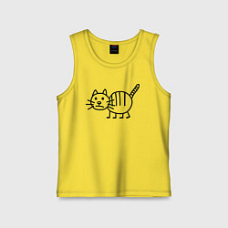 Детская майка Рисунок кота