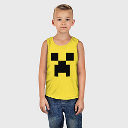 Майка детская хлопок Minecraft, цвет: желтый — фото 2