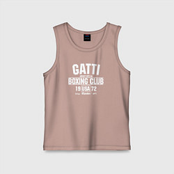 Майка детская хлопок Gatti Boxing Club, цвет: пыльно-розовый