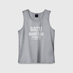 Майка детская хлопок Gatti Boxing Club, цвет: меланж