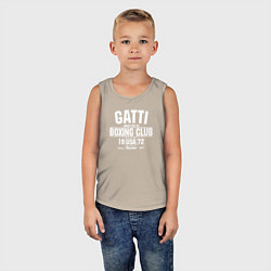 Майка детская хлопок Gatti Boxing Club, цвет: миндальный — фото 2