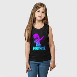 Майка детская хлопок FORTNITE X MARSHMELLO, цвет: черный — фото 2