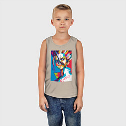 Майка детская хлопок EMC2 Аниме Доктор Стоун, цвет: миндальный — фото 2